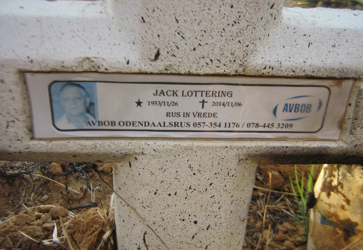 LOTTERING Jack 1953-2014