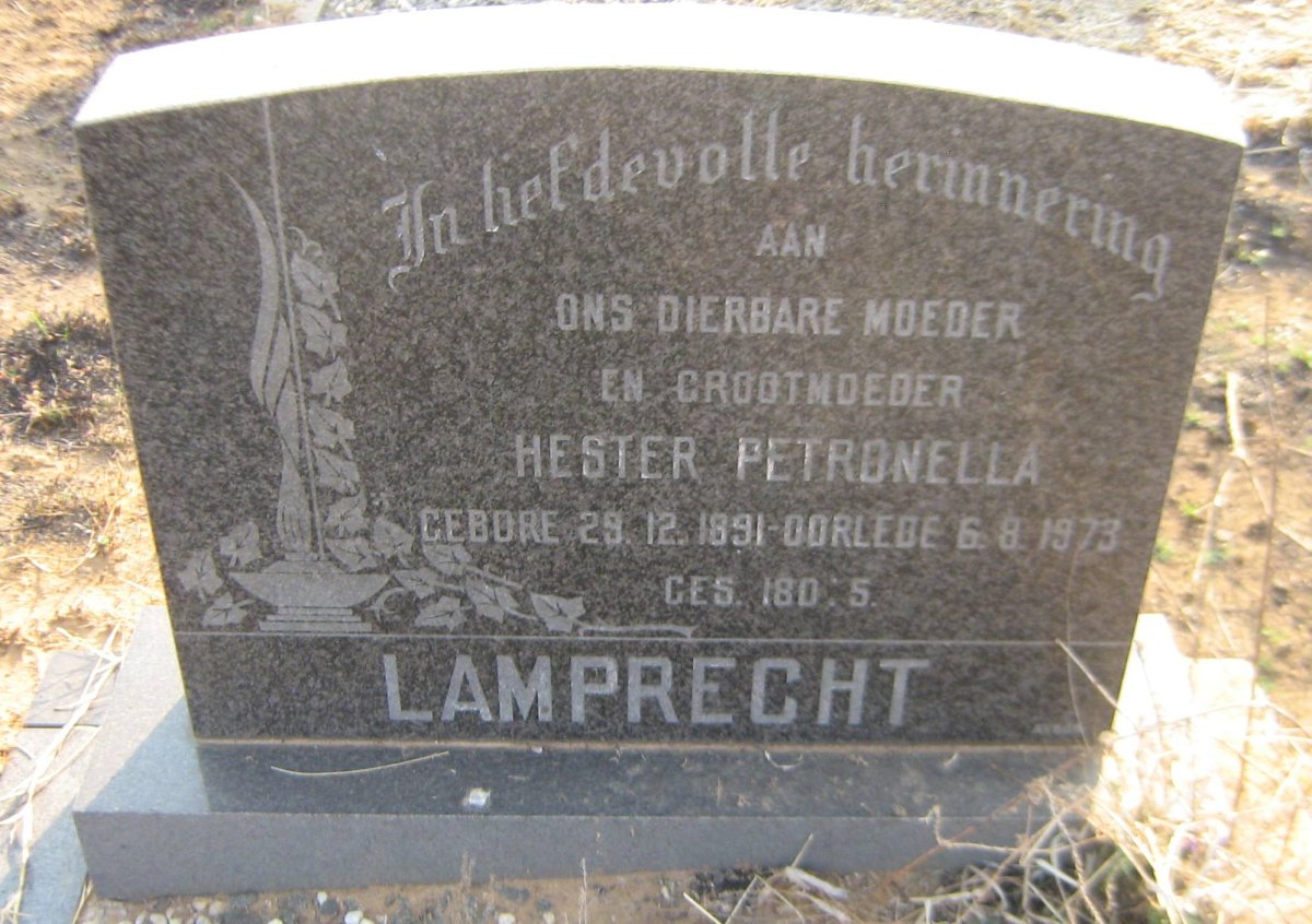 LAMPRECHT Hester Petronella 1891-1973