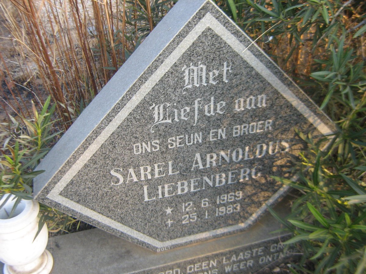 LIEBENBERG Sarel Arnoldus 1969-1983