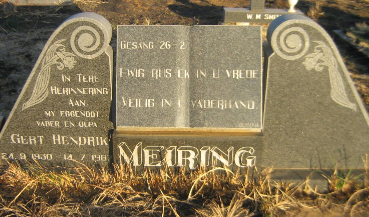 MEIRING Gert Hendrik 1930-1987