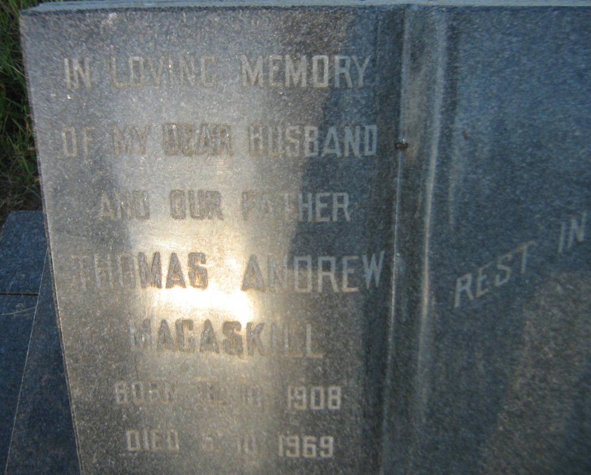 MACASKILL Thomas Andrew 1908-1969
