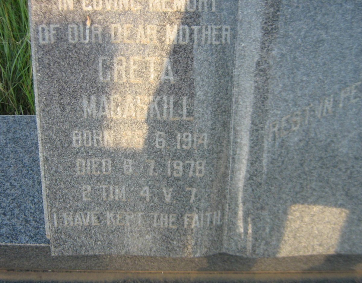 MACASKILL Greta 1914-1978