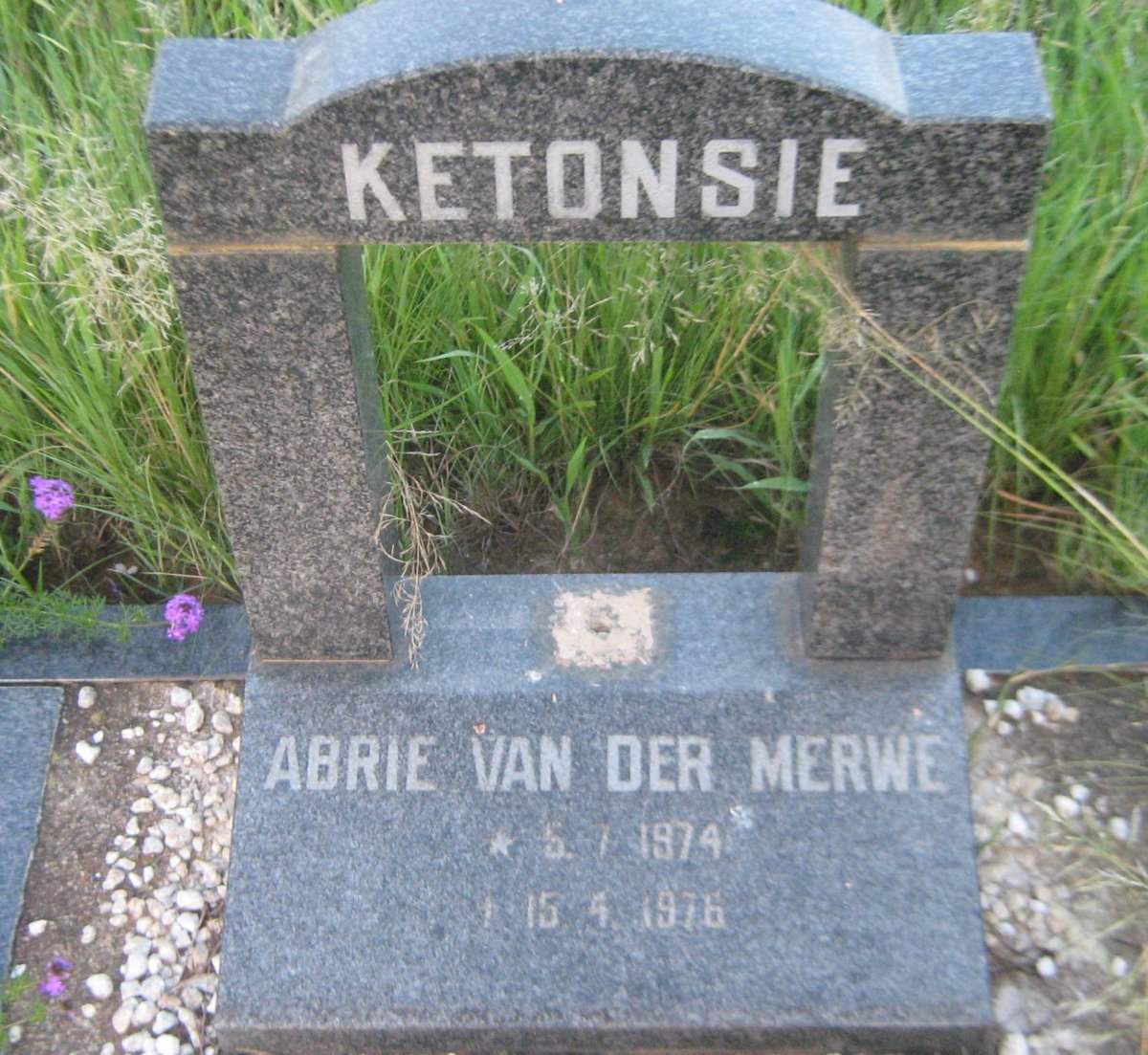 MERWE Abrie, van der 1974-1976