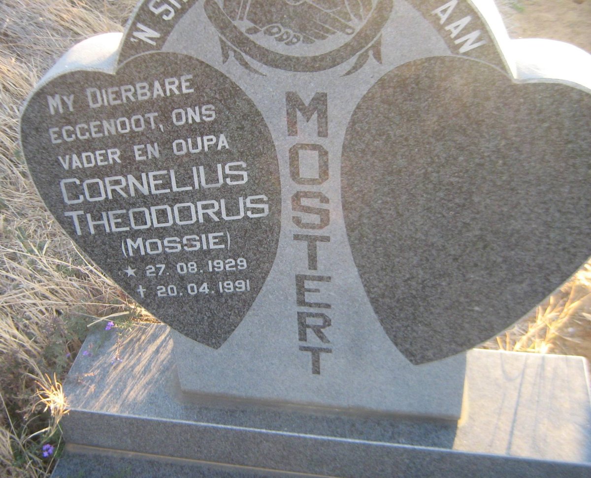 MOSTERT Cornelius Theodorus 1929-1991