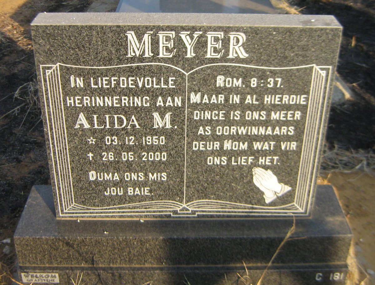 MEYER Alida M. 1950-2000