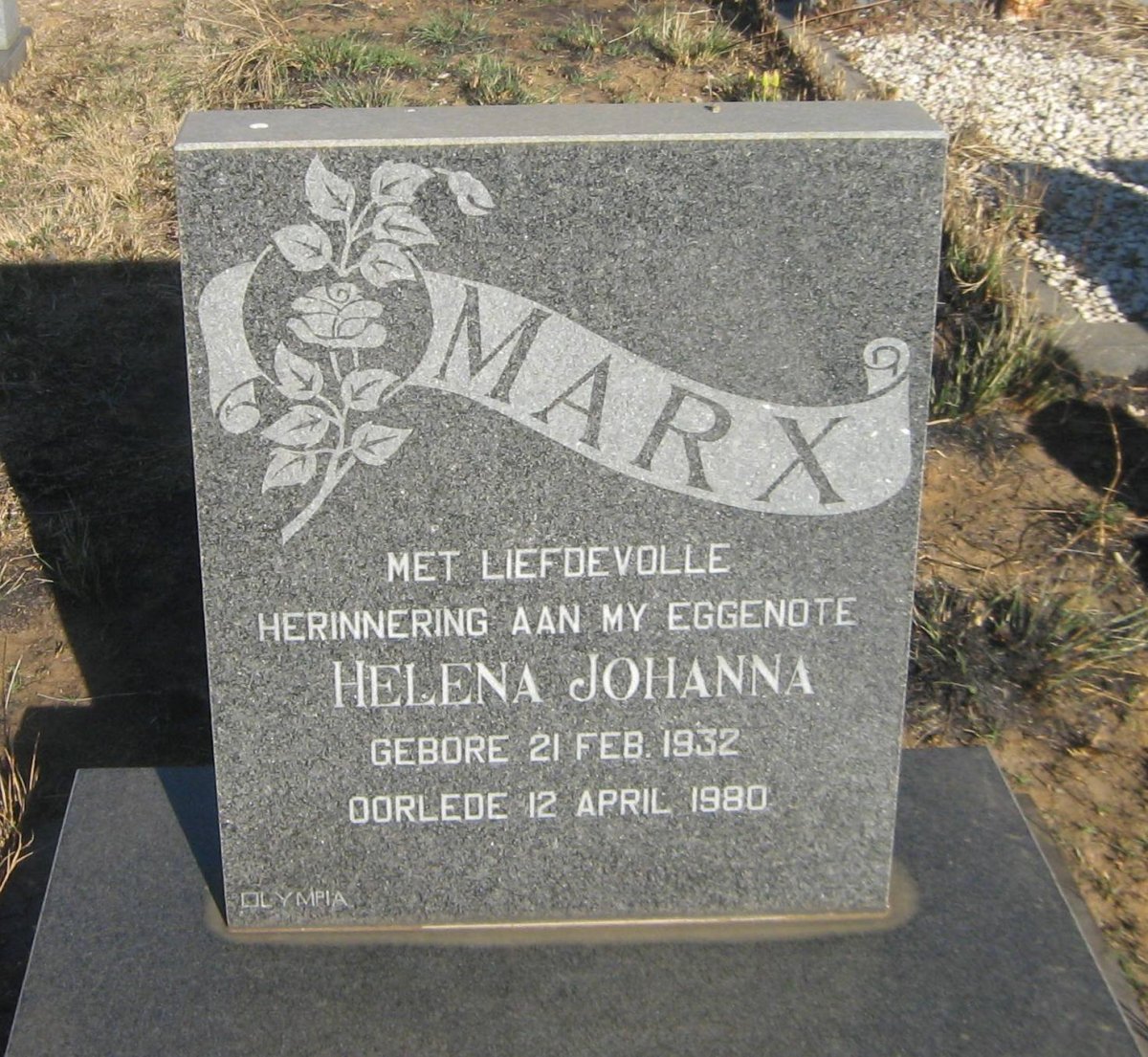 MARX Helena Johanna 1932-1980