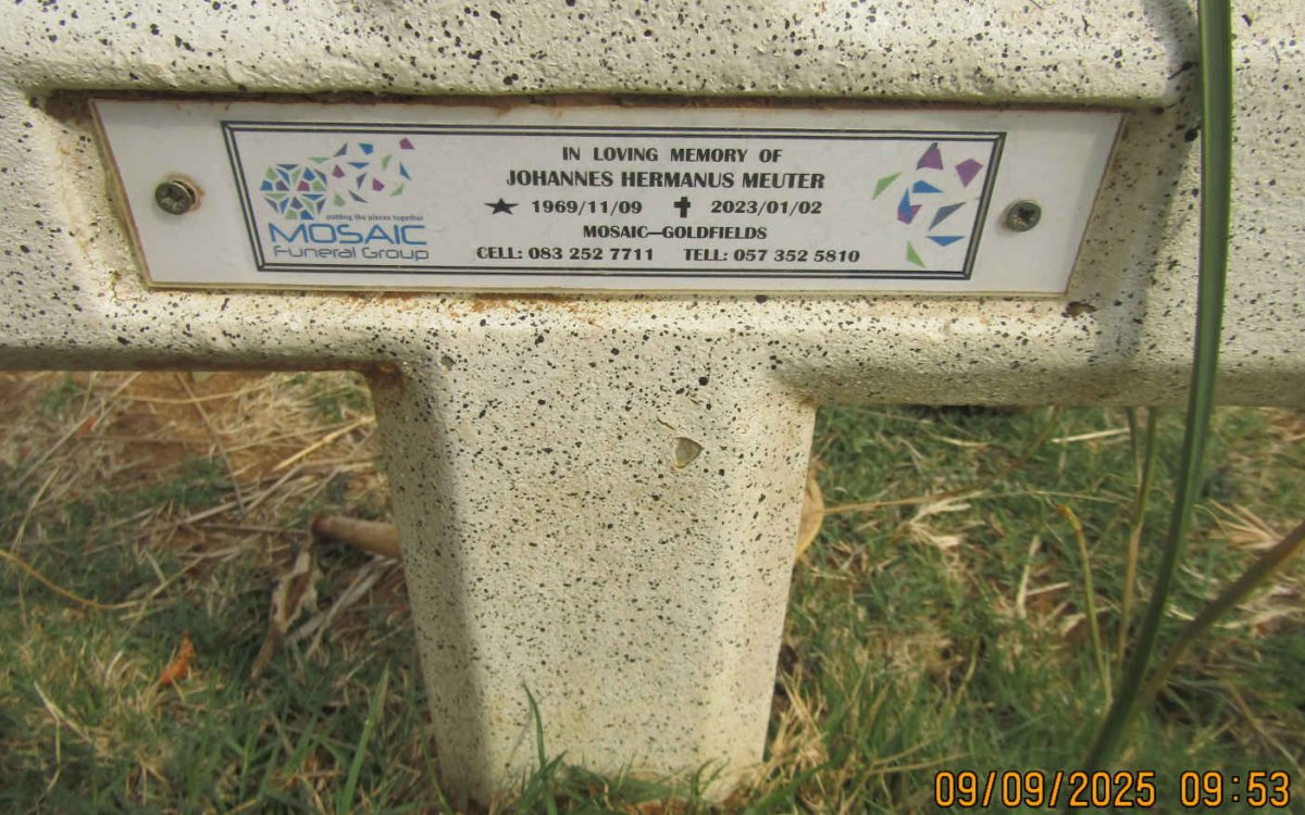 MEUTER Johannes Hermanus 1969-2023