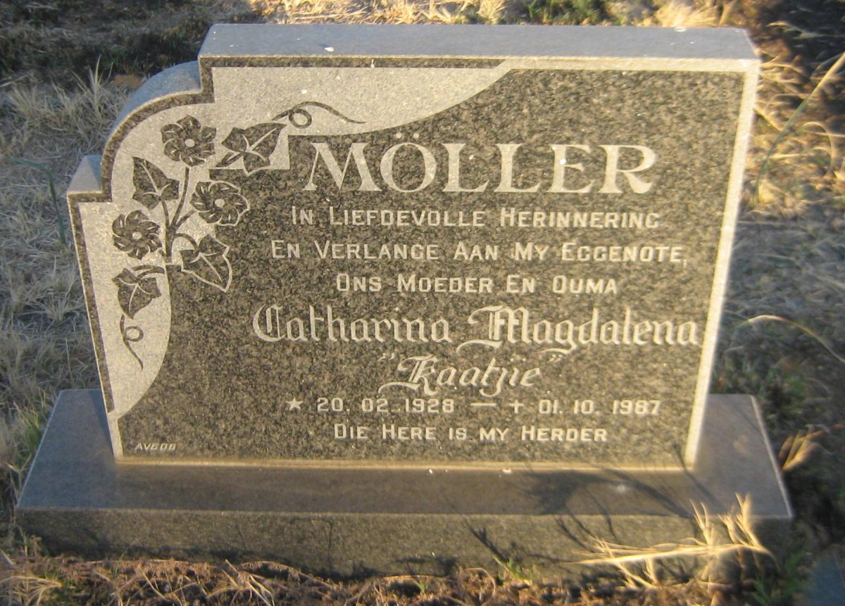 MOLLER Catharina Magdalena 1928-1987