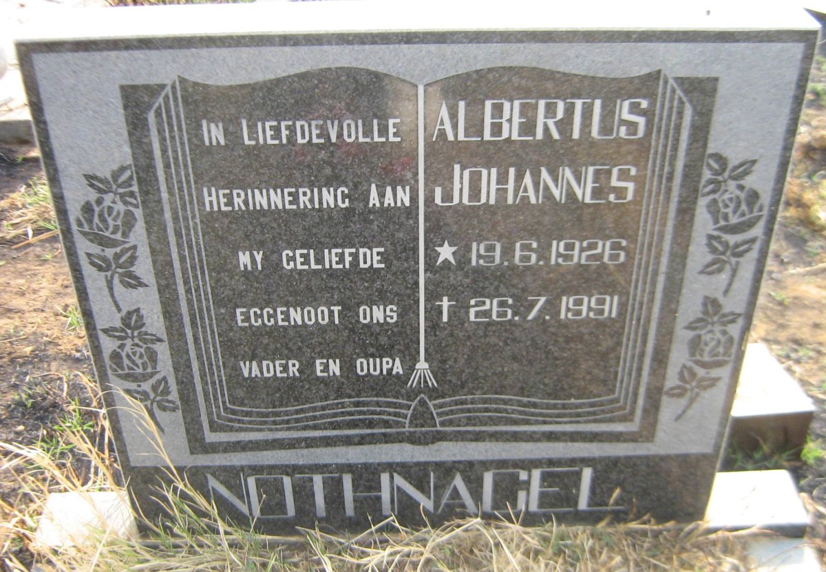 NOTHNAGEL Albertus Johannes 1926-1991