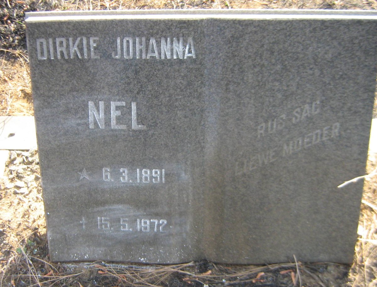 NEL Dirkie Johanna 1891-1972