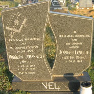 NEL Rudolph Johannes 1944-1999 &amp; Jennifer Lynette VAN GRAAN 1946-