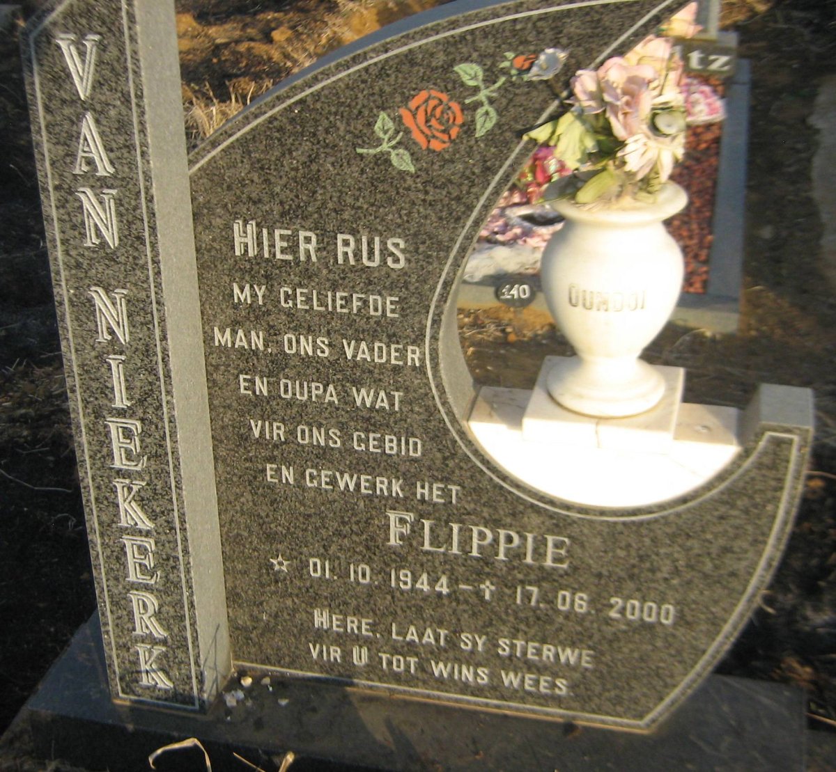 NIEKERK Flippie, van 1944-2000