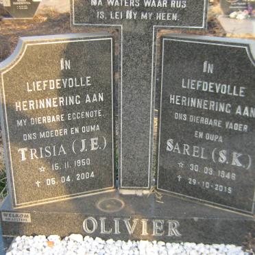 OLIVIER S.K. 1946-2015 &amp; J.E. 1950-2004
