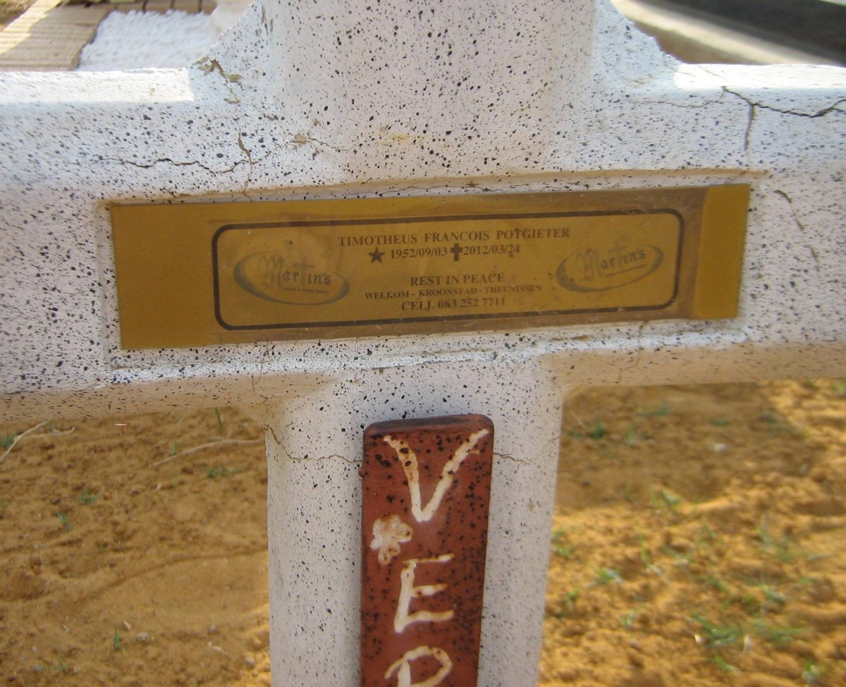 POTGIETER Timotheus Francois 1952-2012