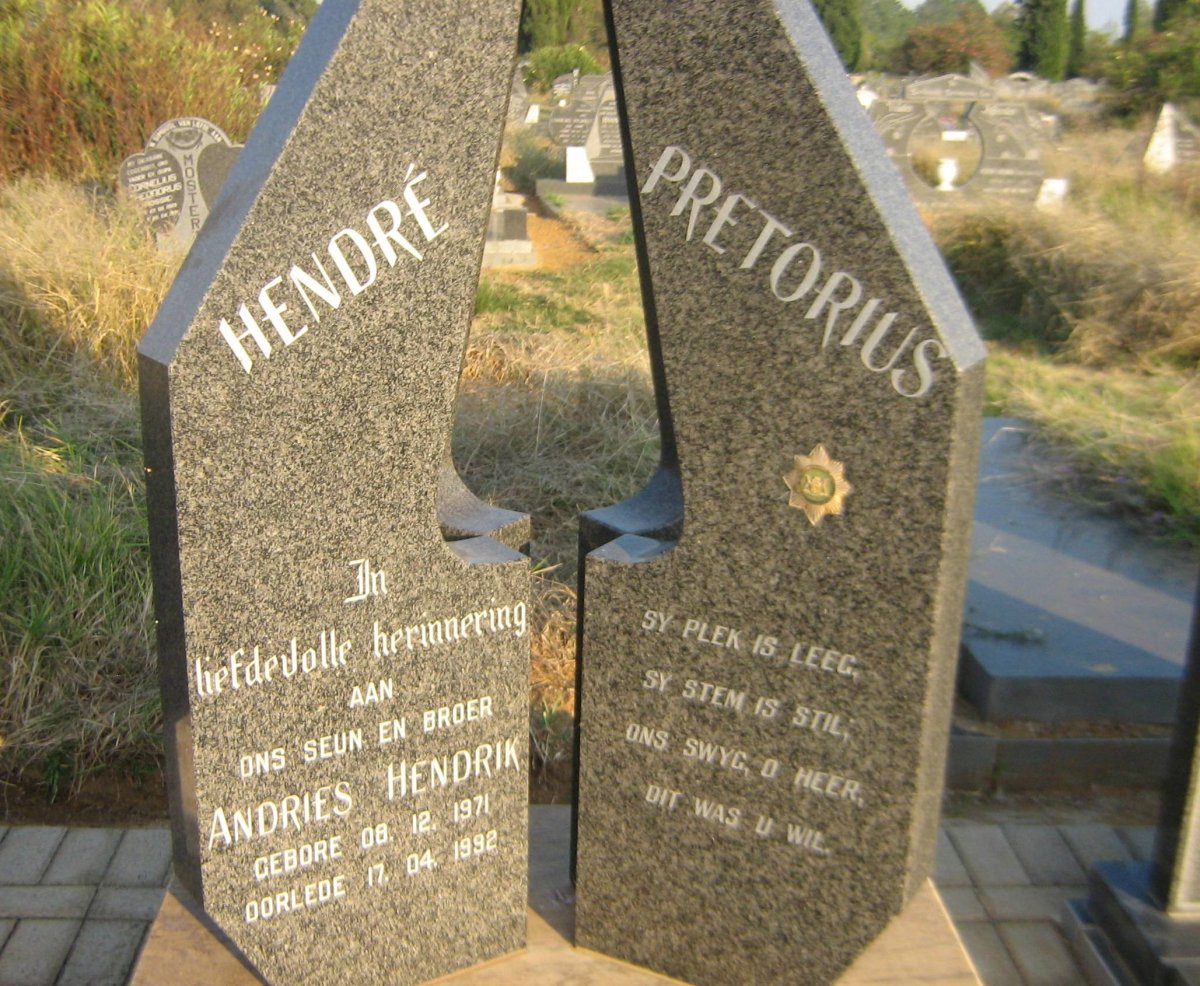 PRETORIUS Andries Hendrik 1971-1992