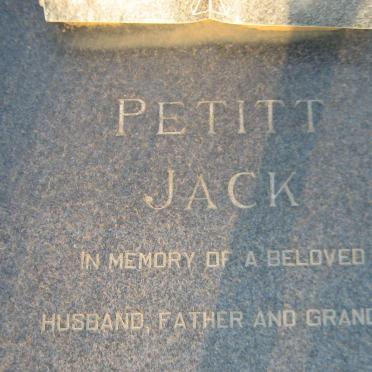 PETITT Ed 1930-1999 :: PETITT Jack 1951-1983