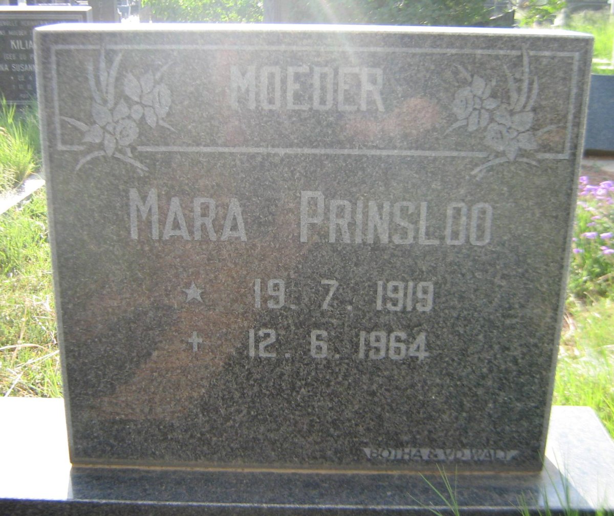 PRINSLOO Mara 1919-1964