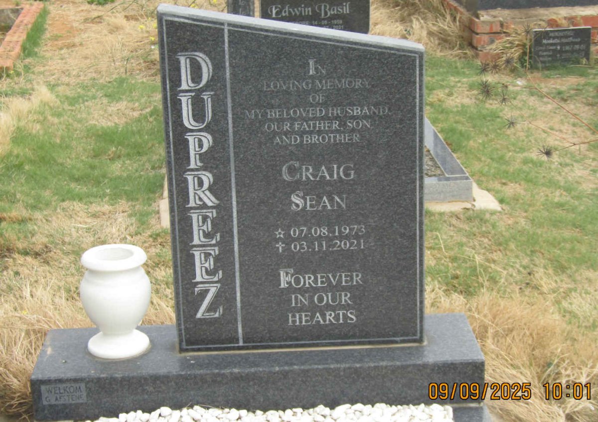 PREEZ Craig Sean, du 1973-2021