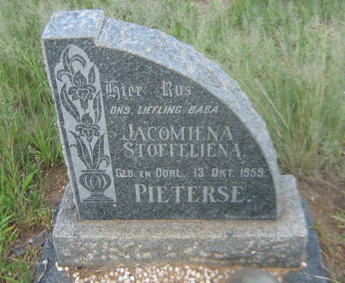 PIETERSE Jacomiena Stoffeliena 1959-1959