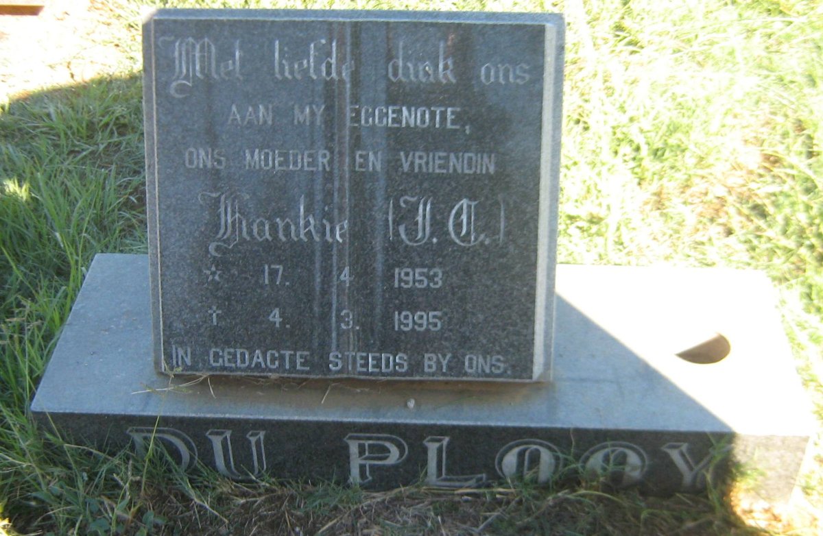 PLOOY J.C., du 1953-1995