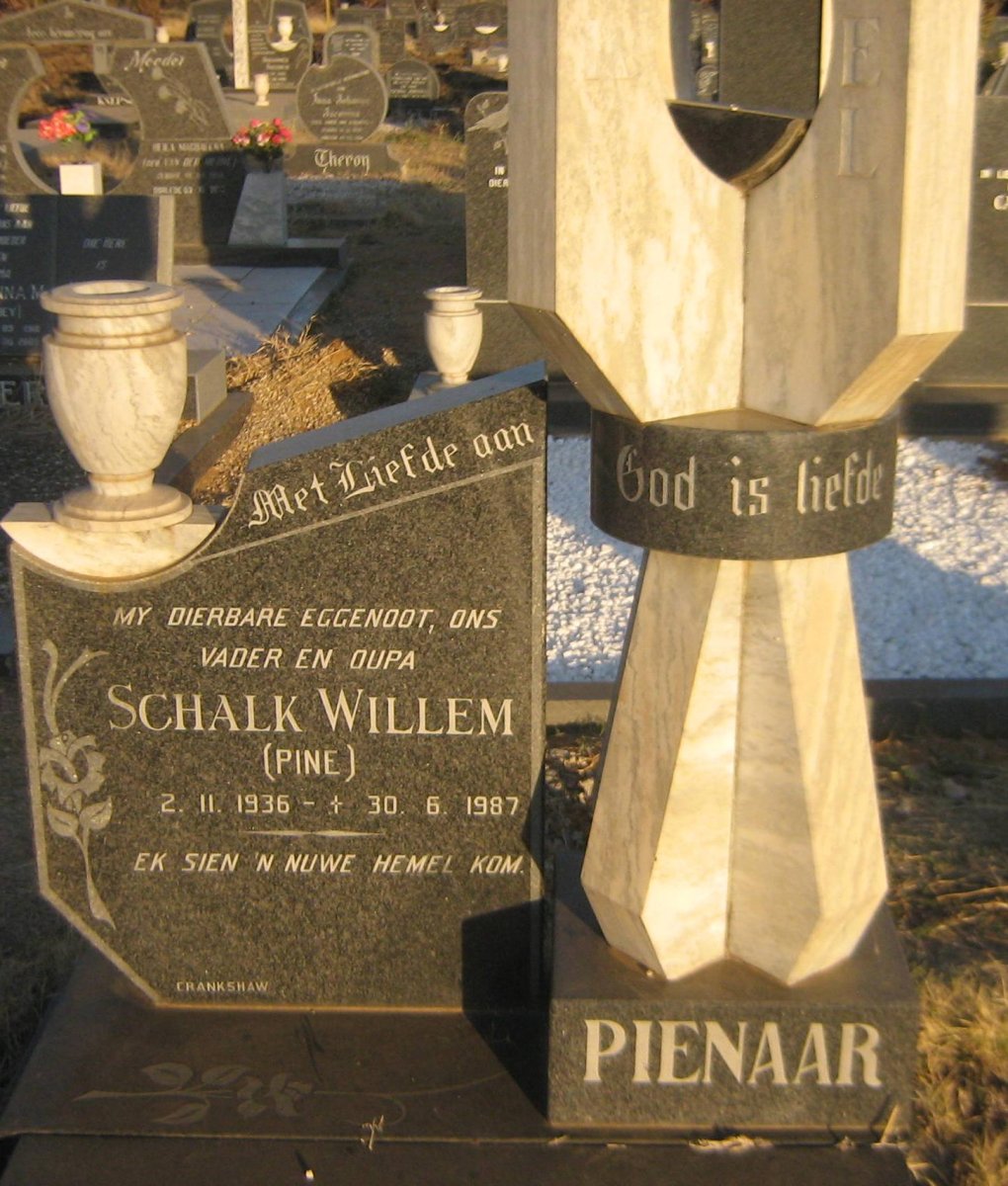 PIENAAR Schalk Willem 1936-1987