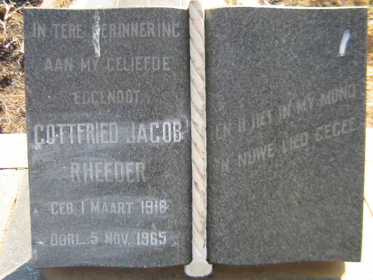 RHEEDER Gottfried Jacob 1918-1965