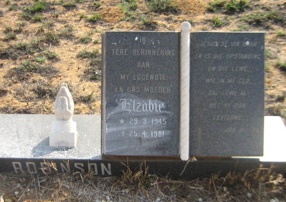 ROBINSON Elzabie 1945-1981