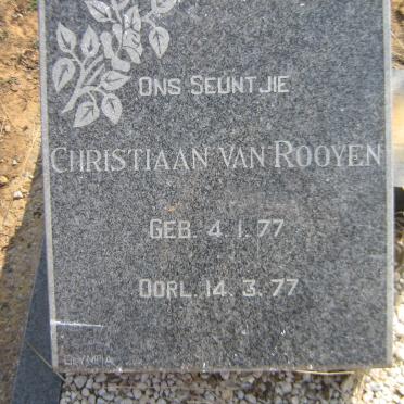 ROOYEN Christiaan, van 1977-1977