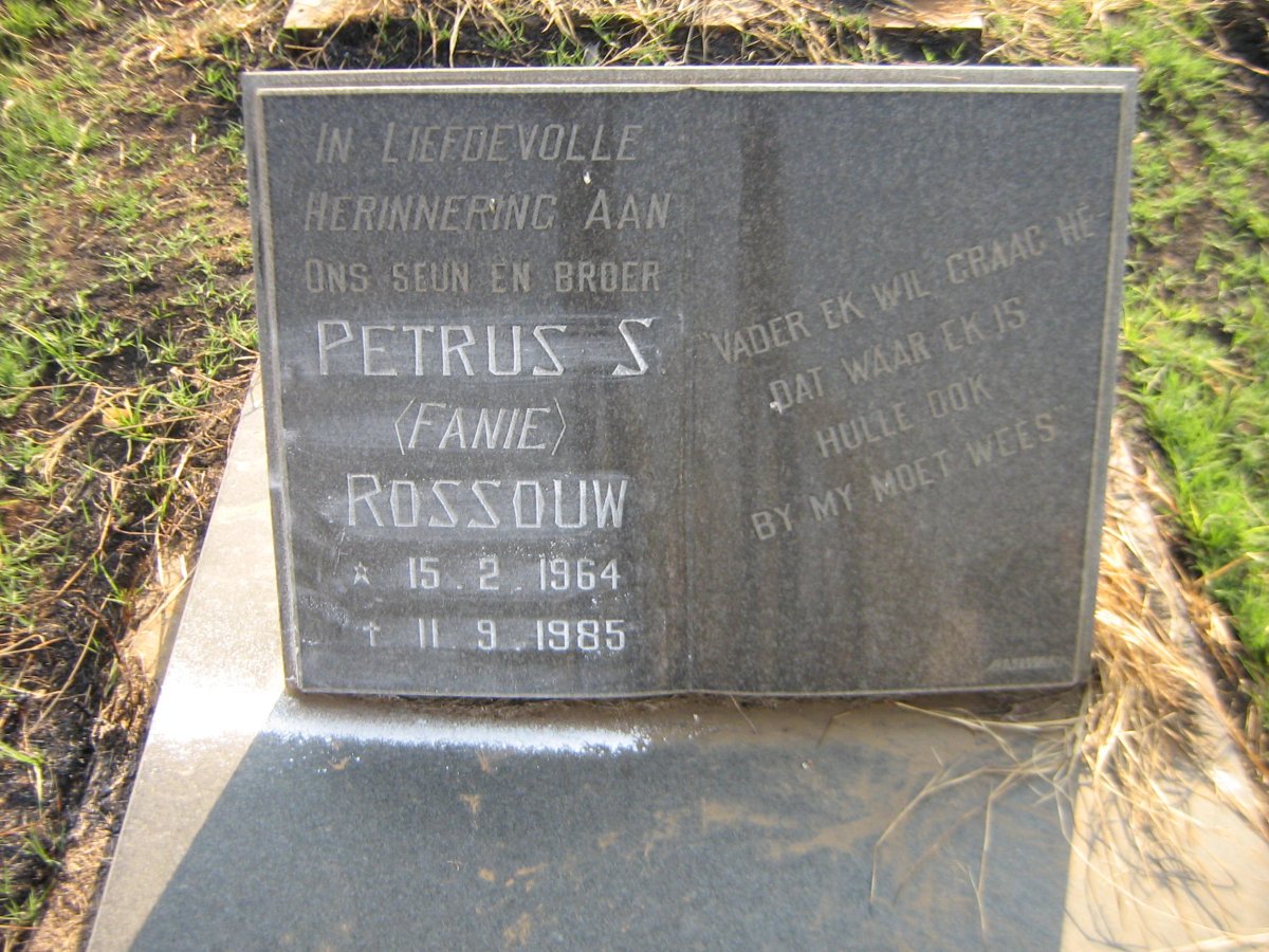 ROSSOUW Petrus S. 1964-1985