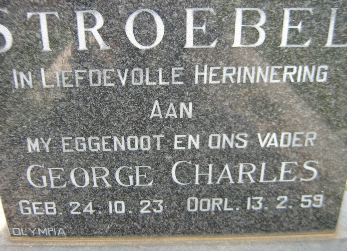 STROEBEL George Charles 1923-1959