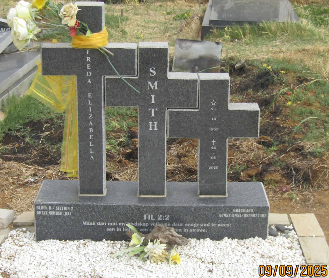SMITH Freda Elizabella 1952-2020