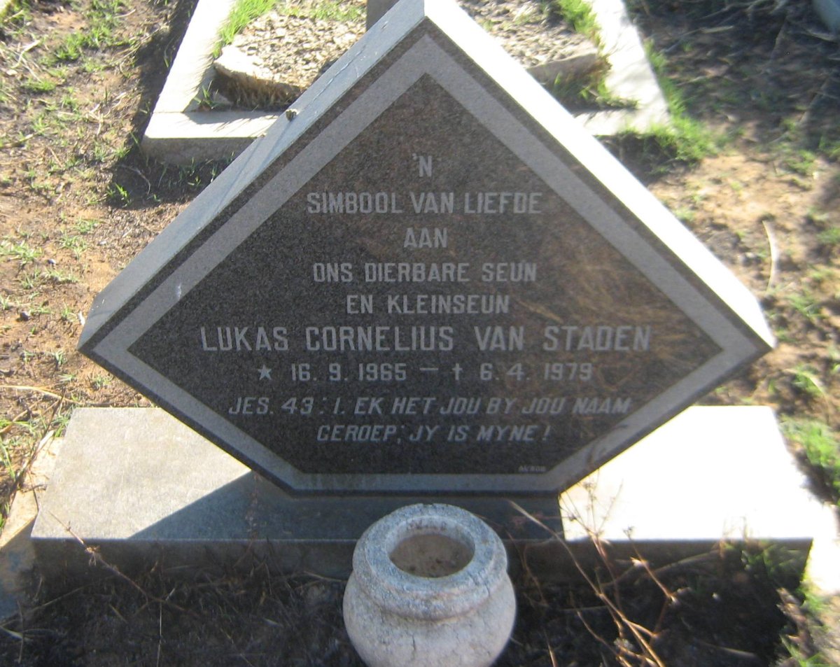 STADEN Lukas Cornelius, van 1965-1979