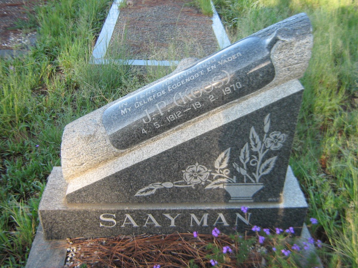 SAAYMAN J.P. 1912-1970