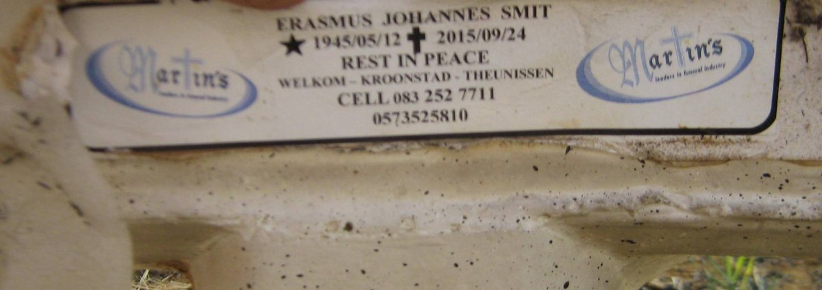 SMIT Erasmus Johannes 1945-2015