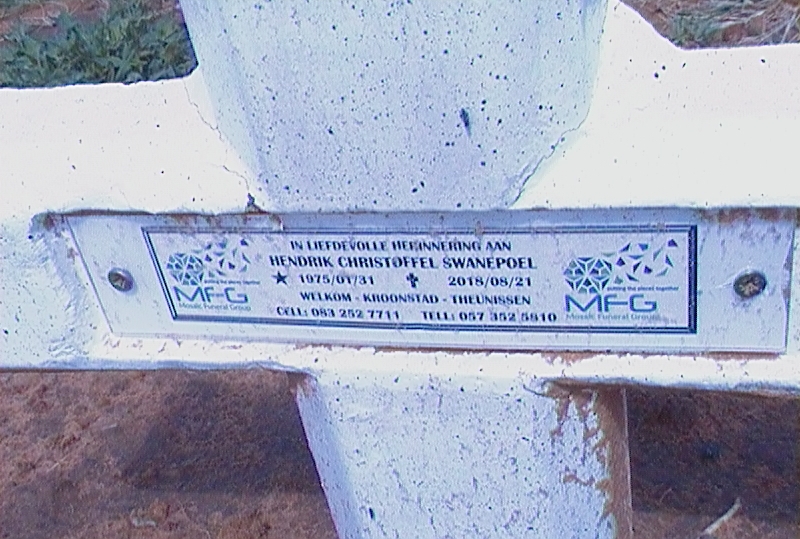 SWANEPOEL Hendrik Christoffel 1975-2018