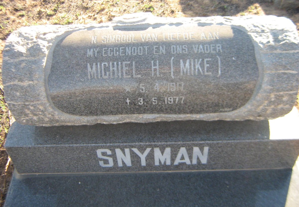 SNYMAN Michiel H. 1917-1977