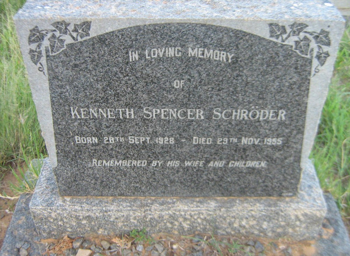 SCHRÖDER Kenneth Spencer 1928-1955