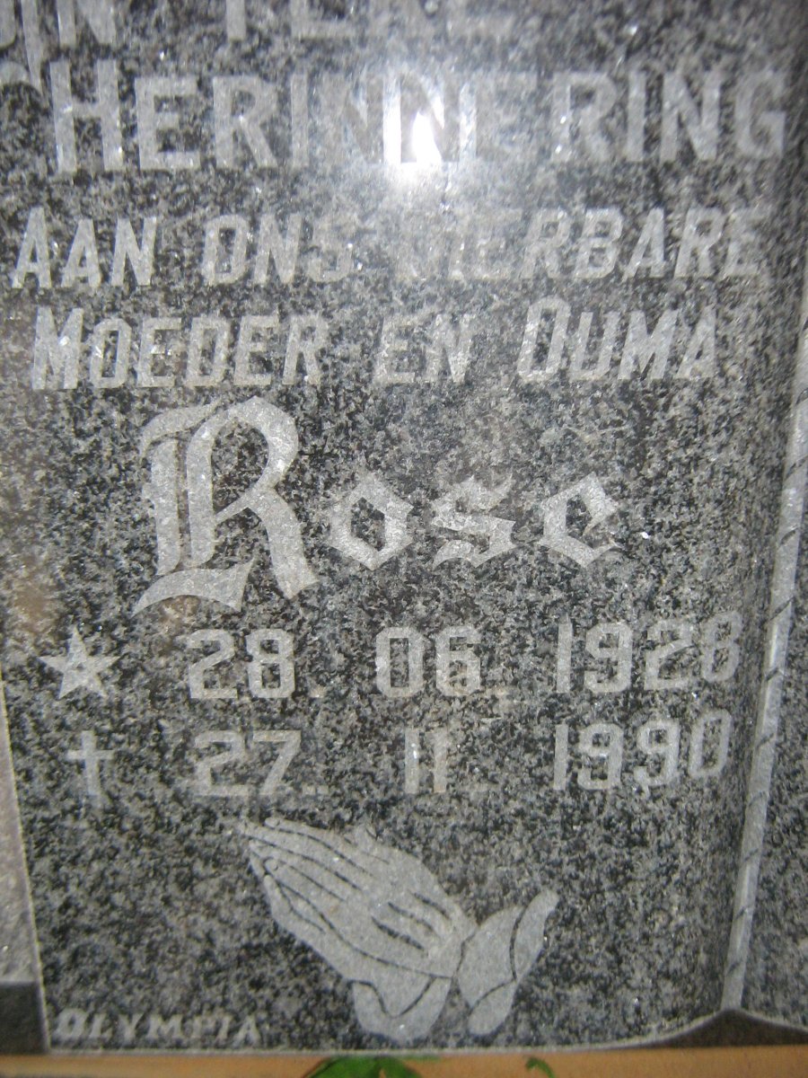 SALGADO Johnny 1923-1991 &amp; Rose 1928-1990