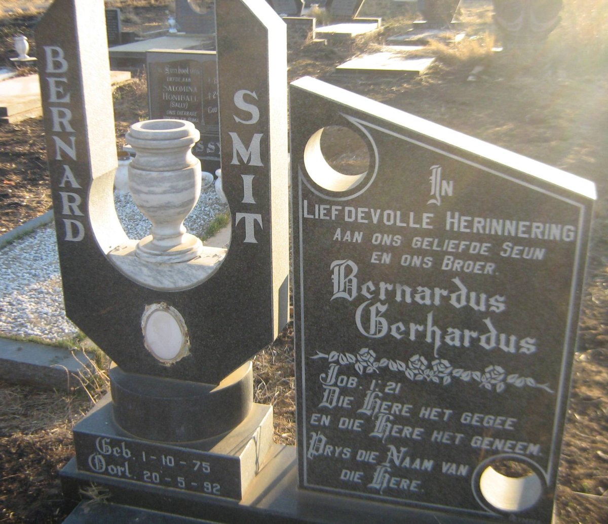 SMIT Bernardus Gerhardus 1975-1992