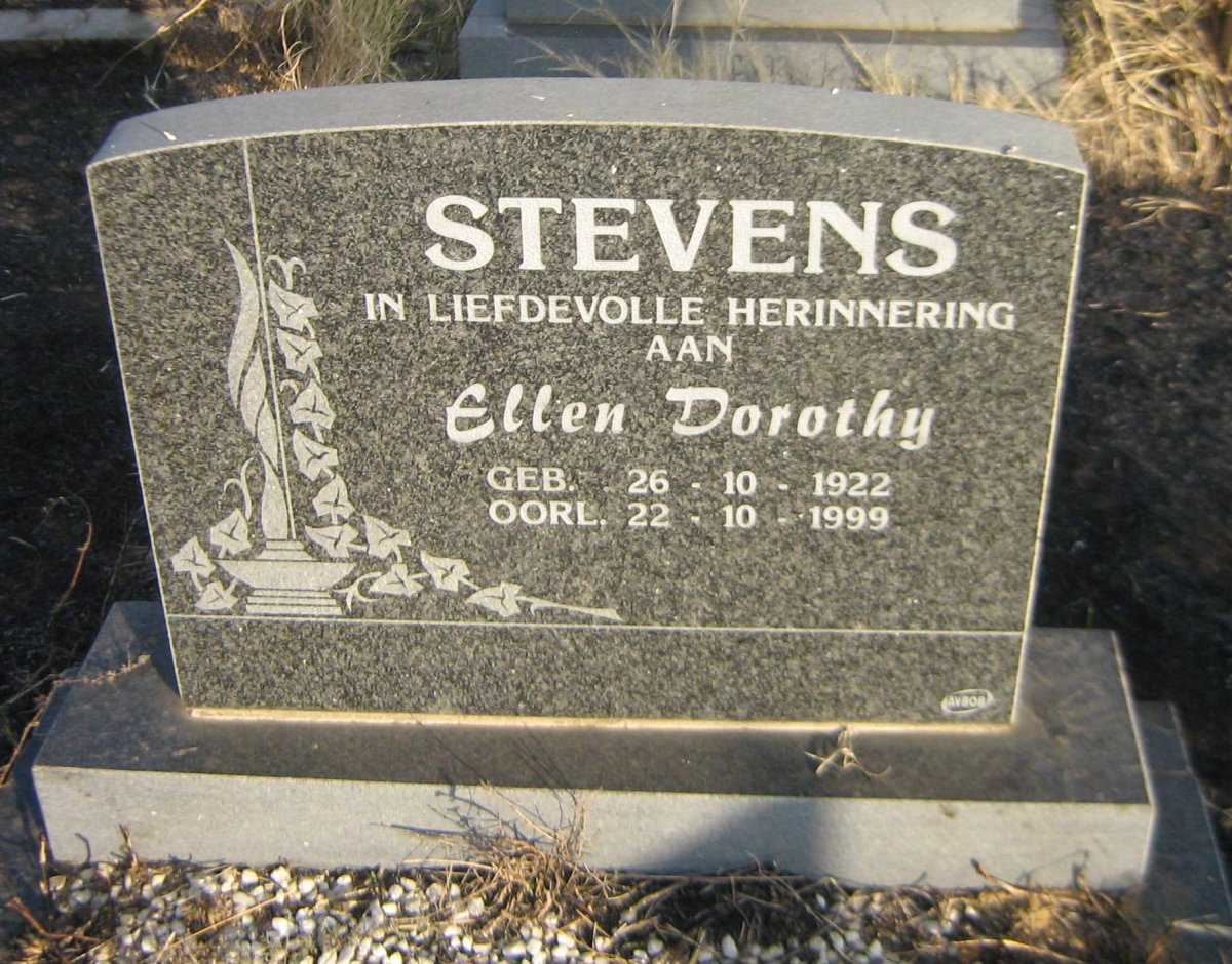 STEVENS Ellen Dorothy 1922-1999