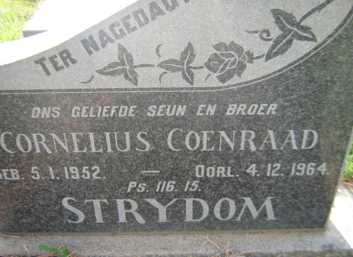 STRYDOM Cornelius Coenraad 1952-1964