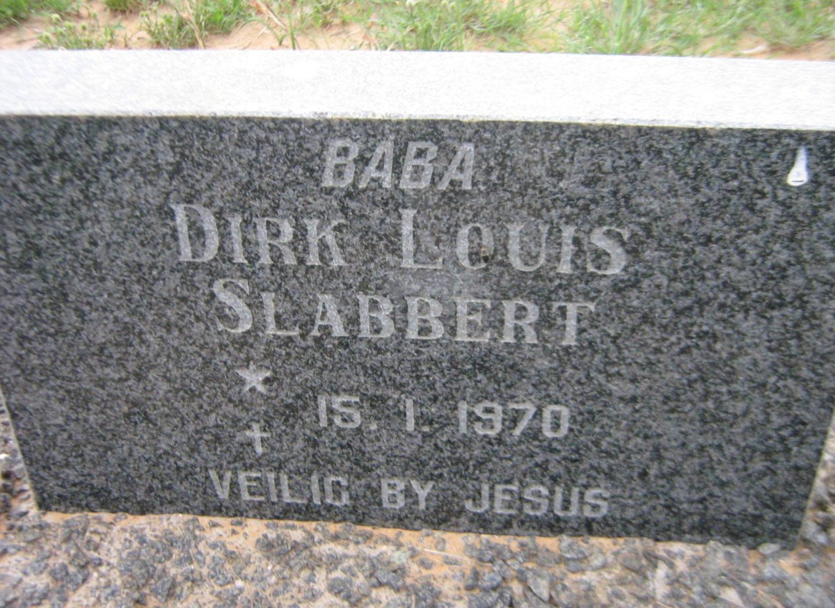 SLABBERT Dirk Louis -1970