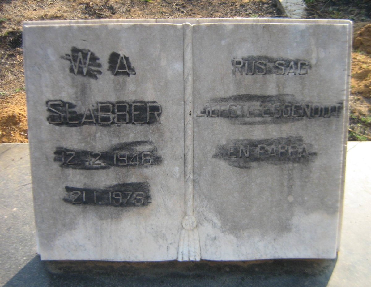 SLABBER W.A. 1946-1975