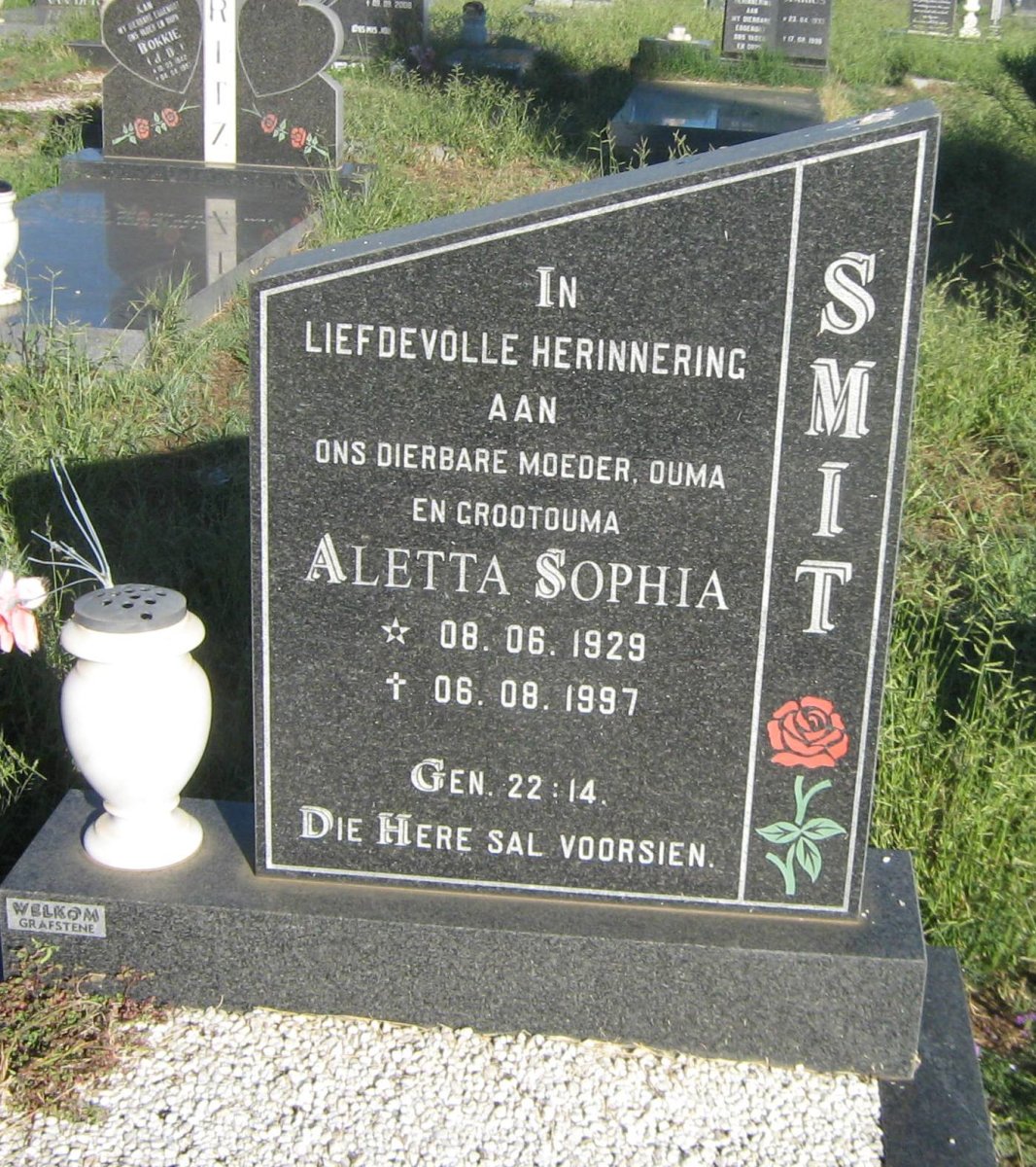 SMIT Aletta Sophia 1929-1997