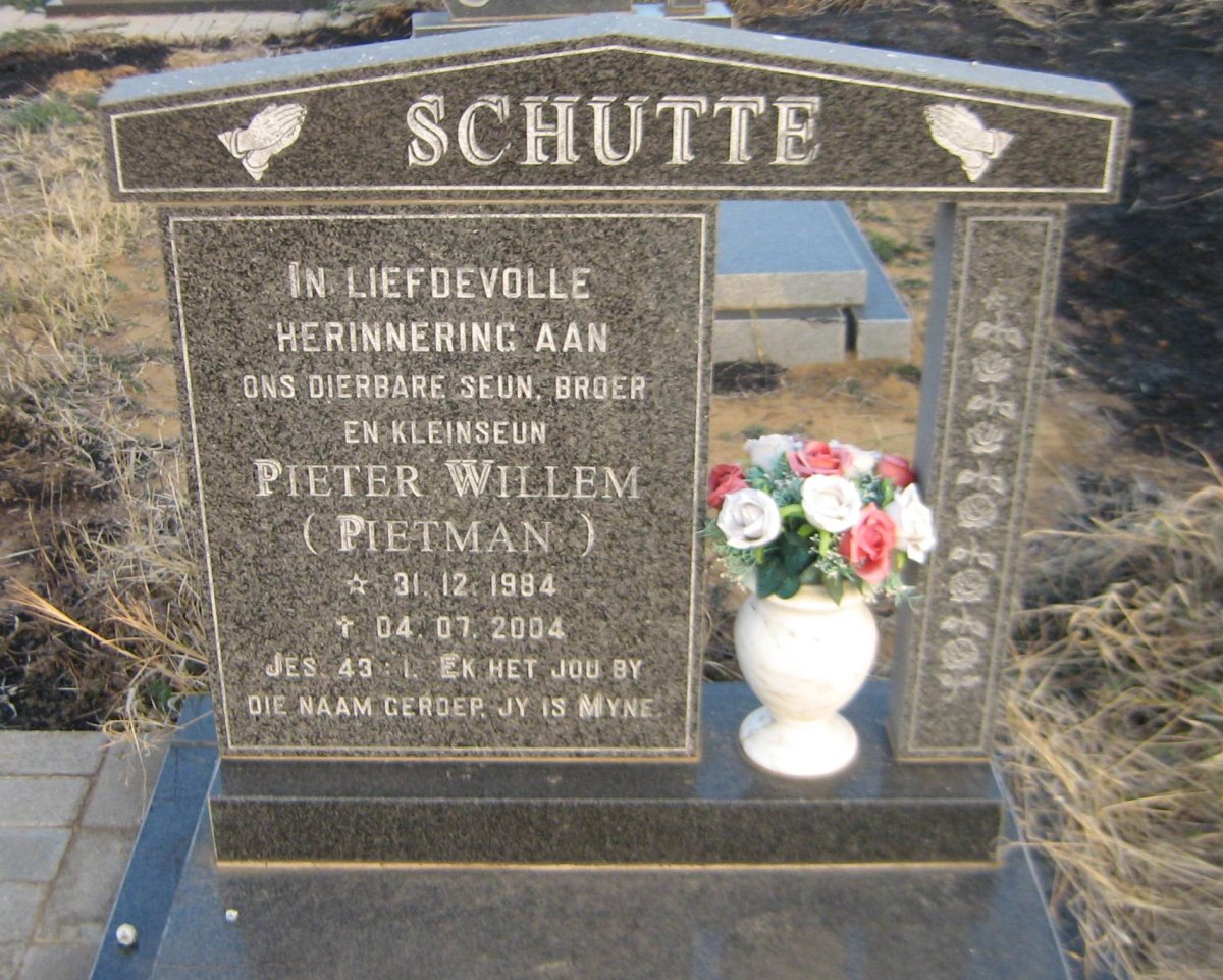 SCHUTTE Pieter Wilhelm 1984-2004