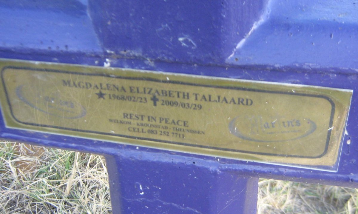 TALJAARD Magdalena Elizabeth 1968-2009