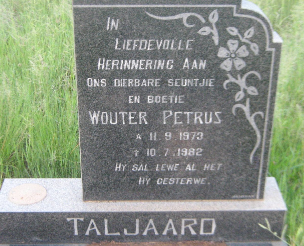 TALJAARD Wouter Petrus 1973-1982
