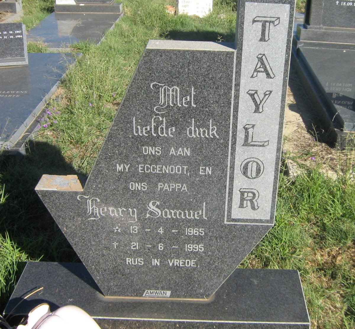 TAYLOR Henry Samuel 1965-1995