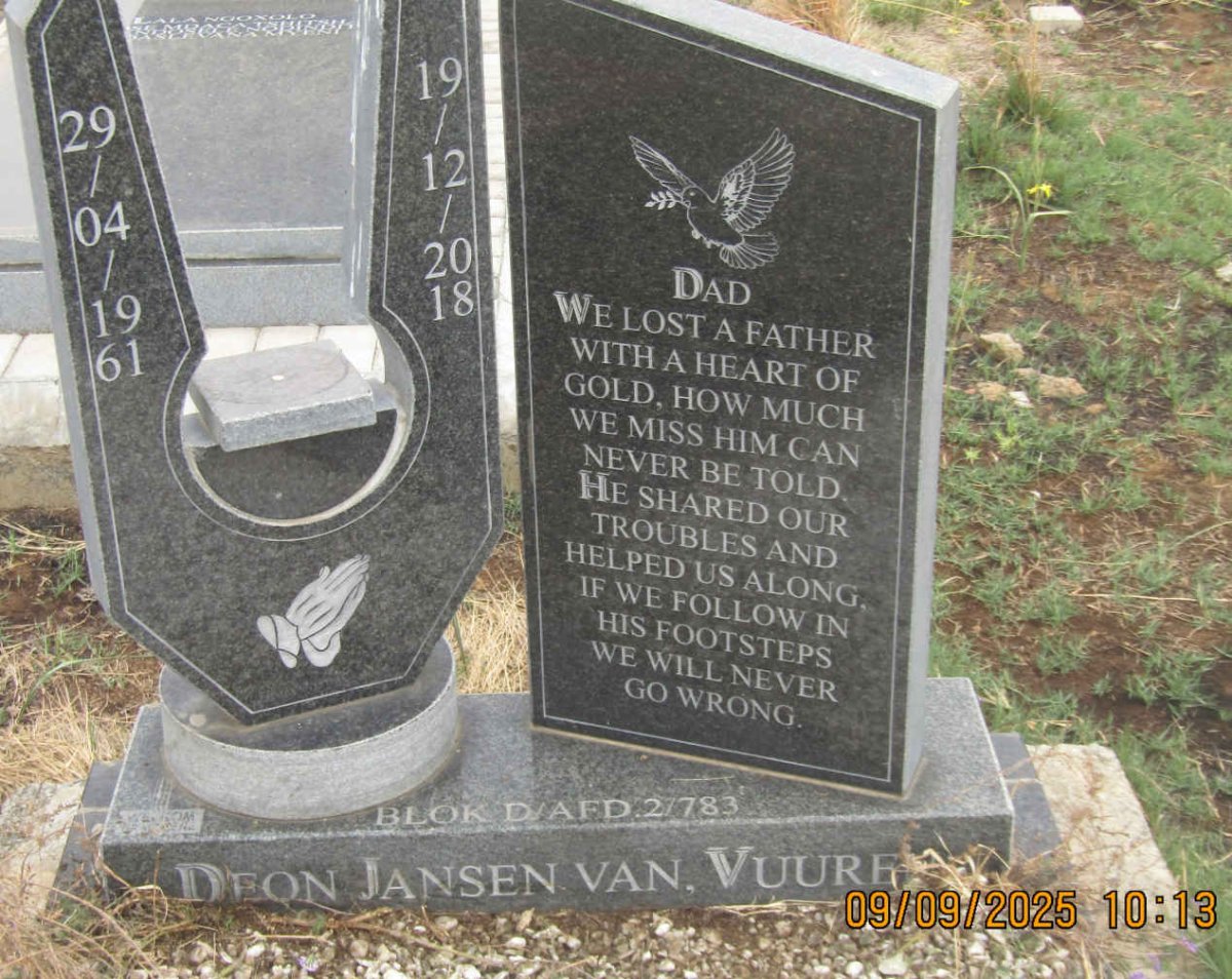 VUUREN Deon, Jansen van 1961-2018