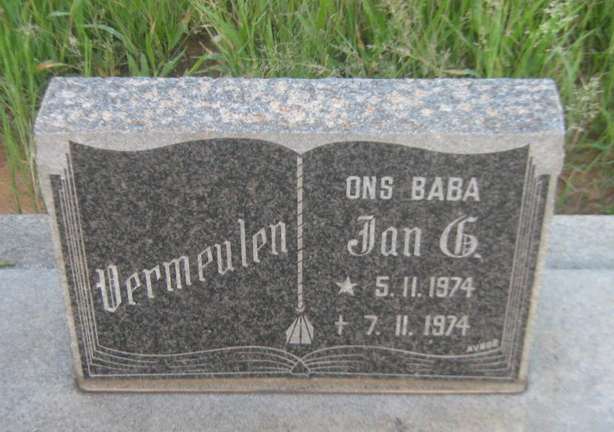 VERMEULEN Jan G. 1974-1974